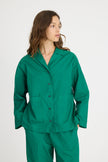 Lou Bowling Collar Shirt - Verdant