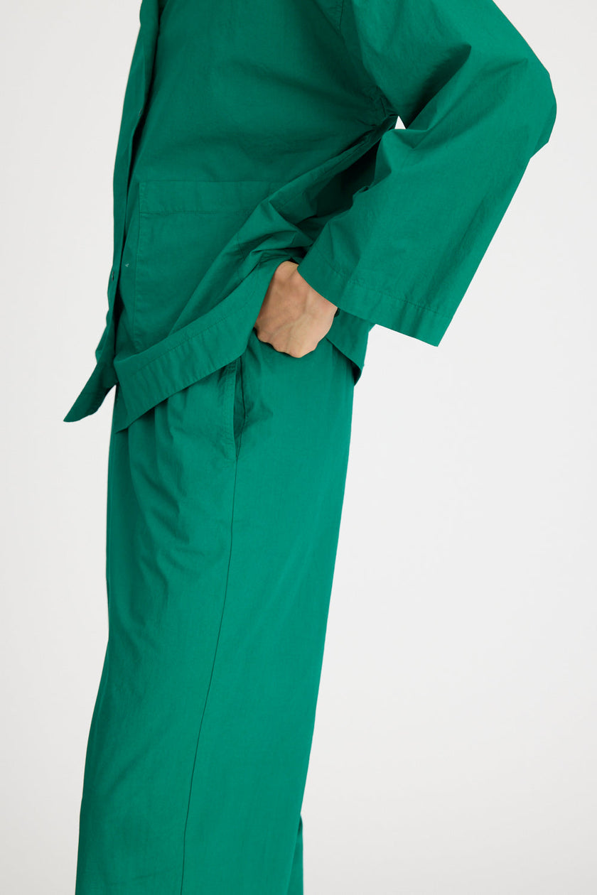 Lou Bowling Collar Shirt - Verdant