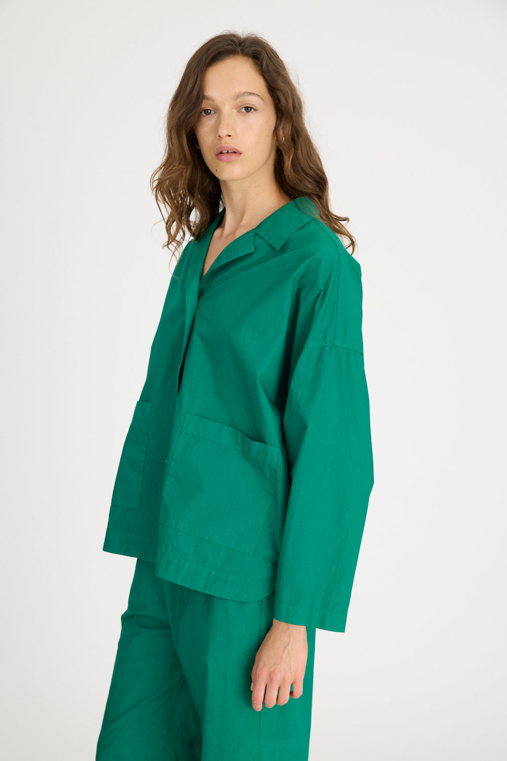 Lou Bowling Collar Shirt - Verdant