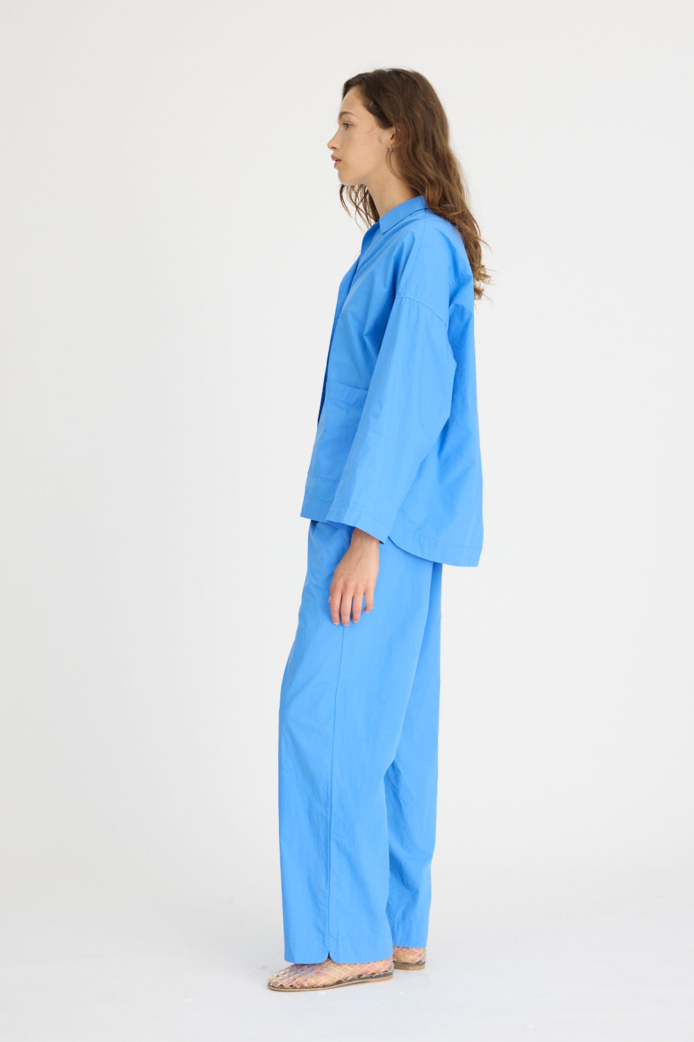 Lou Bowling Collar Shirt - Ink Blue