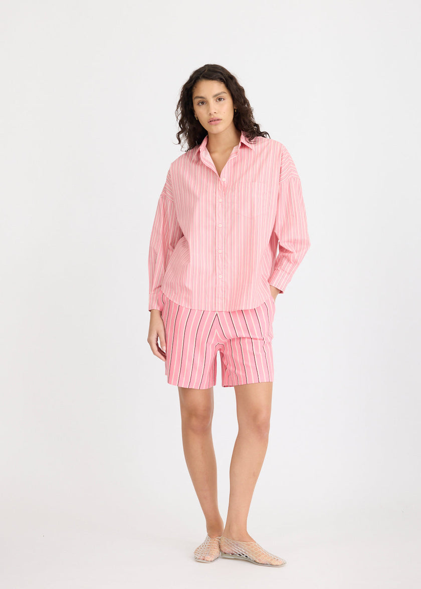 Chiara Long Sleeve Shirt Stripe - Bonbon Stripes