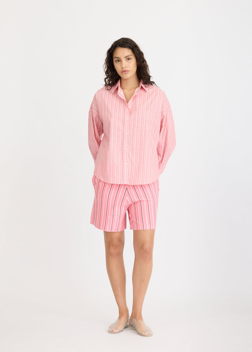 Chiara Long Sleeve Shirt Stripe - Bonbon Stripes