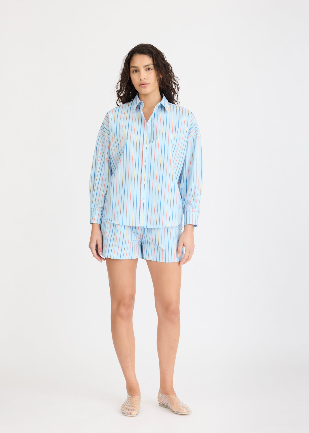 Chiara Long Sleeve Shirt Stripe - Tutti Frutti