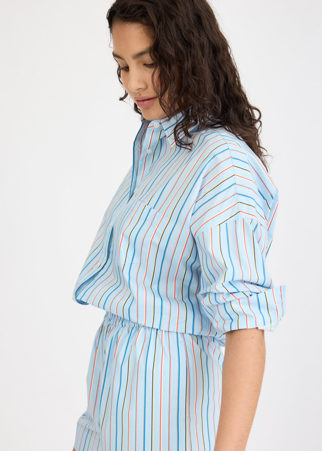 Chiara Long Sleeve Shirt Stripe - Tutti Frutti
