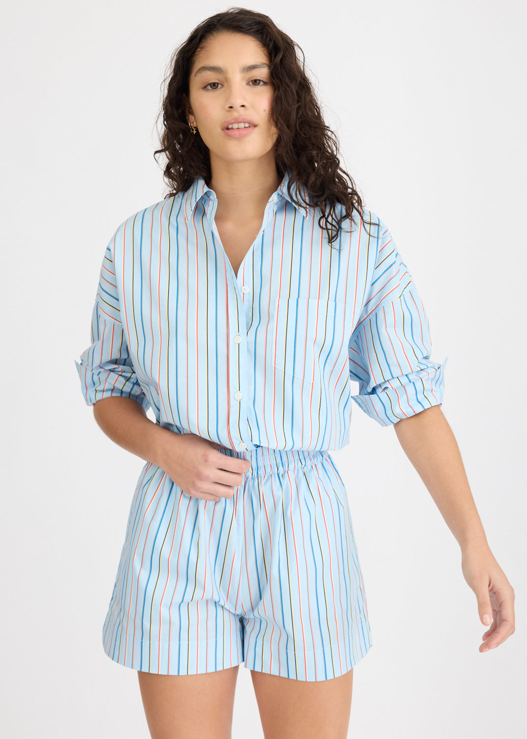 Chiara Long Sleeve Shirt Stripe - Tutti Frutti