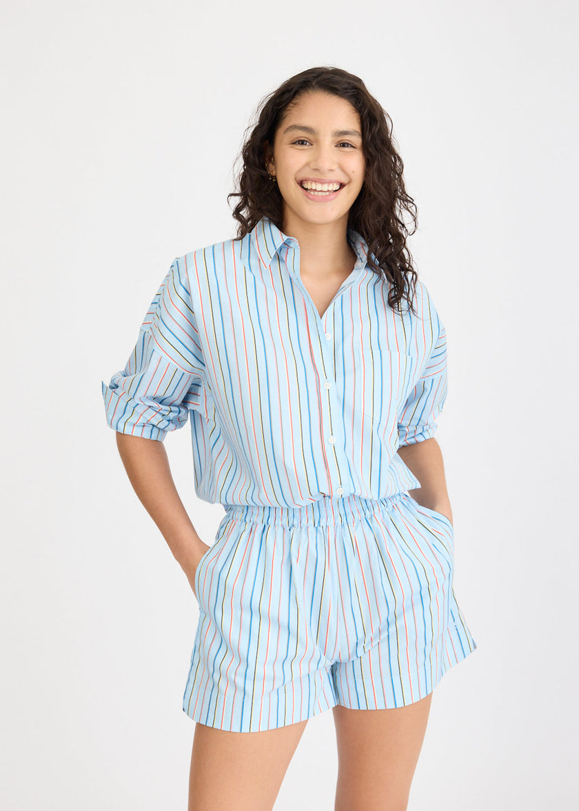 Chiara Long Sleeve Shirt Stripe - Tutti Frutti