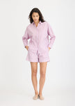 Chiara Long Sleeve Shirt Stripe - Viola/True Red/Cherry
