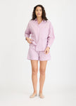 Chiara Long Sleeve Shirt Stripe - Viola/True Red/Cherry