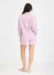 Chiara Long Sleeve Shirt Stripe - Viola/True Red/Cherry
