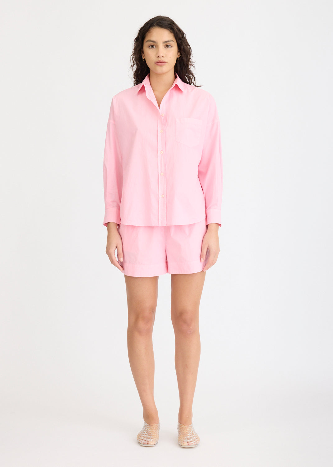Chiara Long Sleeve Shirt - Classic - Bonbon