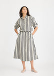 Chiara Skirt Stripe - Black/Ivory