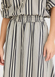 Chiara Skirt Stripe - Black/Ivory