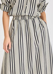 Chiara Skirt Stripe - Black/Ivory