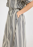 Chiara Skirt Stripe - Black/Ivory