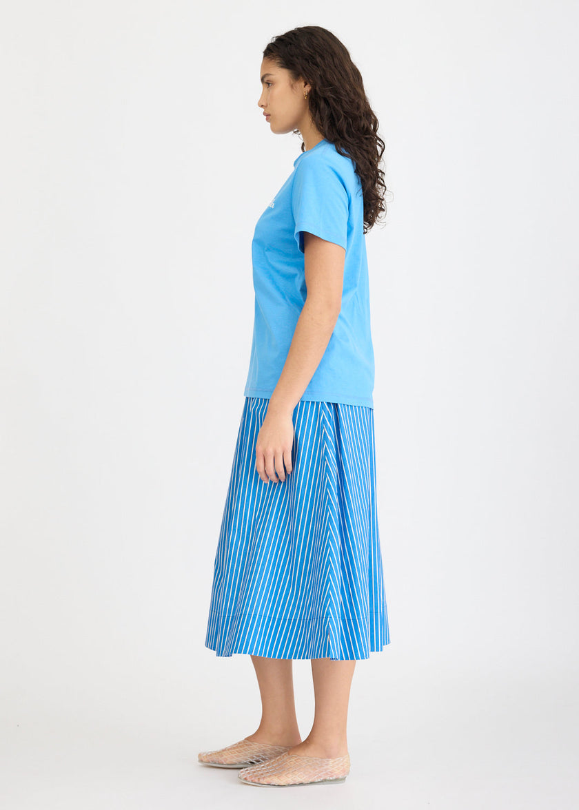 Hola Tee - Ink Blue + Ivory Hola (Flocking)