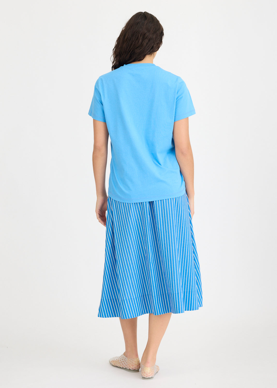 Hola Tee - Ink Blue + Ivory Hola (Flocking)