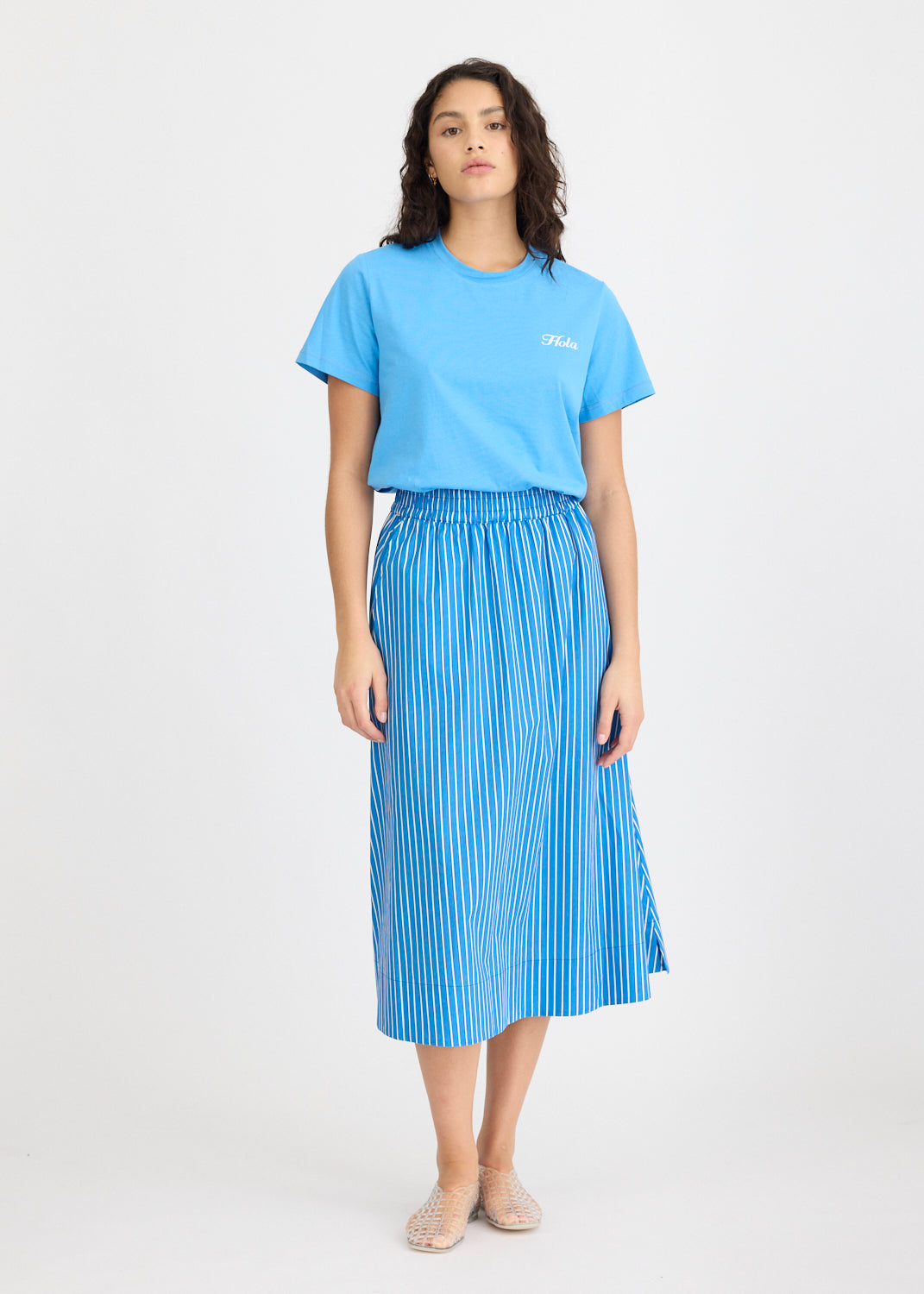 Chiara Skirt Stripe - Ink Blue/Navy/Ivory