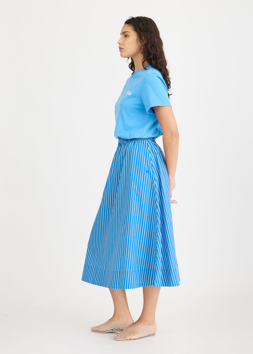 Chiara Skirt Stripe - Ink Blue/Navy/Ivory
