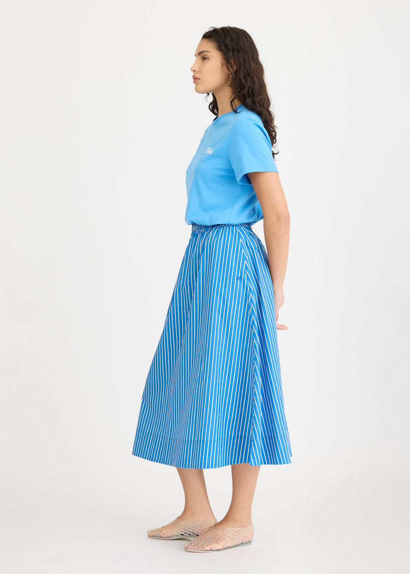 Chiara Skirt Stripe - Ink Blue/Navy/Ivory