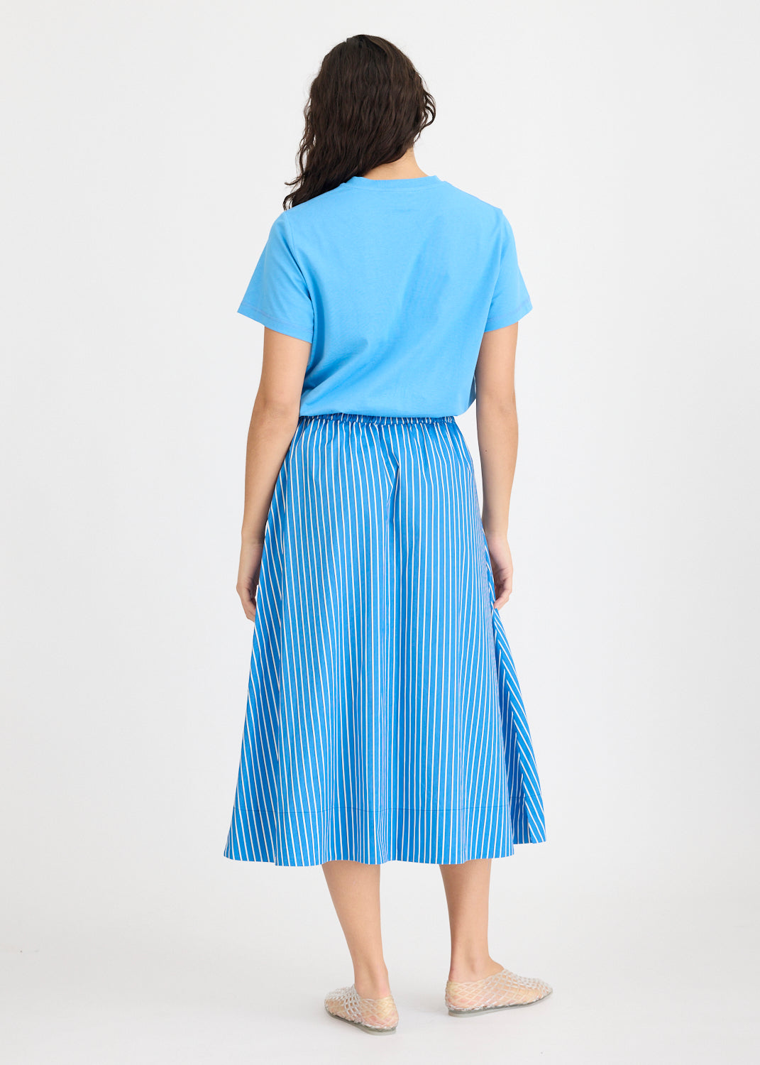 Chiara Skirt Stripe - Ink Blue/Navy/Ivory