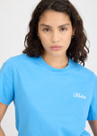 Hola Tee - Ink Blue + Ivory Hola (Flocking)
