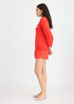 Hola Knit Jumper - True Red + Ivory Hola