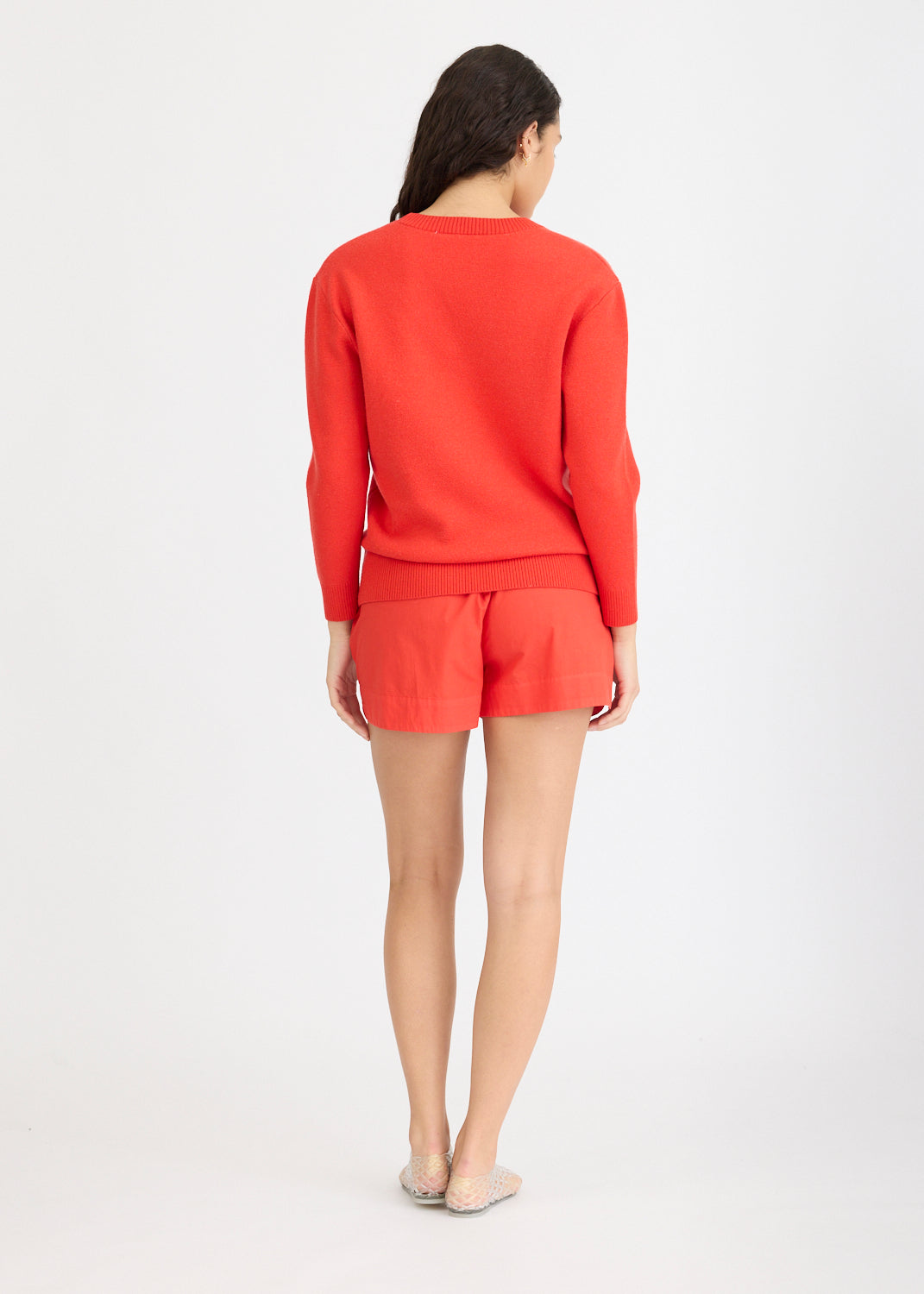 Hola Knit Jumper - True Red + Ivory Hola