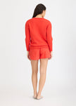 Hola Knit Jumper - True Red + Ivory Hola