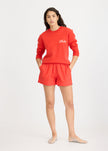 Hola Knit Jumper - True Red + Ivory Hola