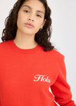 Hola Knit Jumper - True Red + Ivory Hola