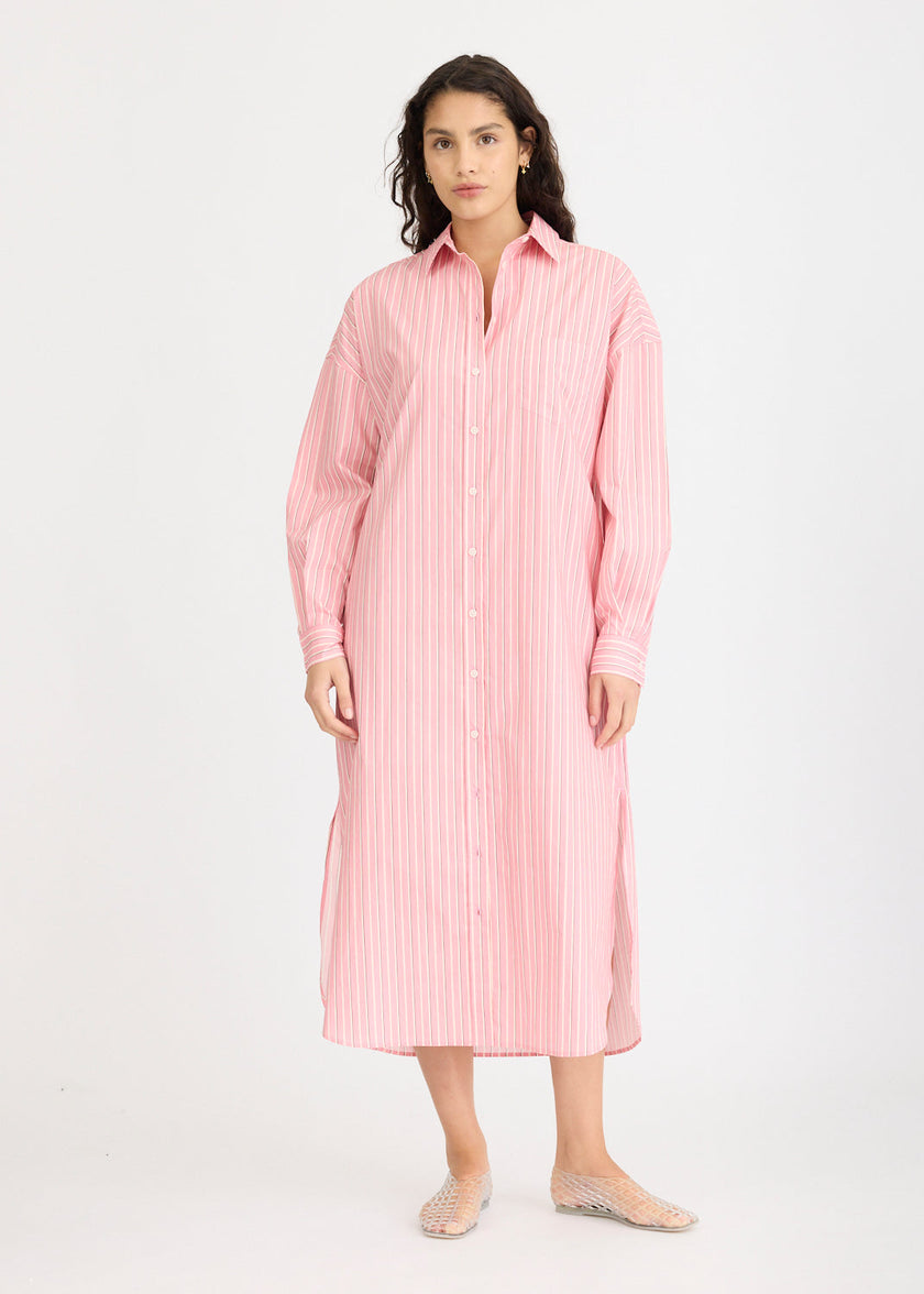 Chiara Maxi Dress Stripe - Bonbon Stripes