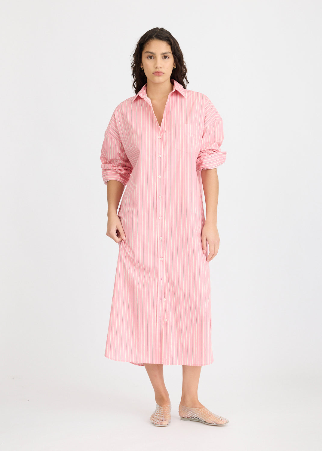 Chiara Maxi Dress Stripe - Bonbon Stripes