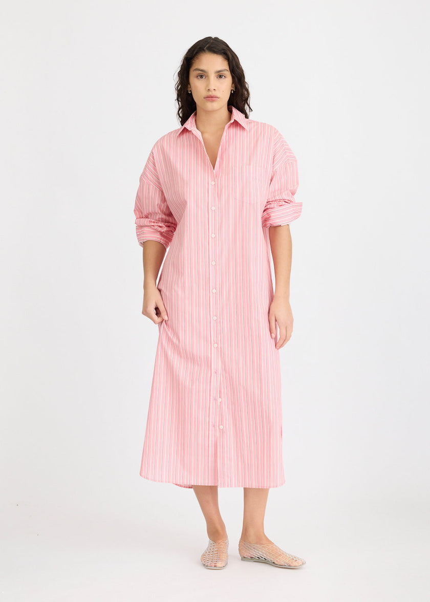 Chiara Maxi Dress Stripe - Bonbon Stripes