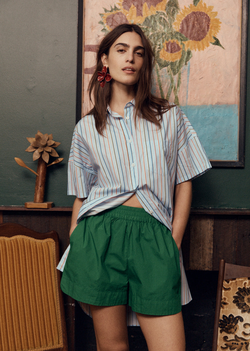 Chiara Mini Dress Multi Stripe - Tutti Frutti