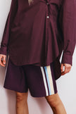 WR Knit Shorts + Placement Stripe - Cherry + Limoncello/Sky/White stripe