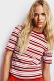 Oli Rib Tee - Multicoloured stripe