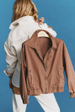 Sienna Bomber Jacket - Cocoa