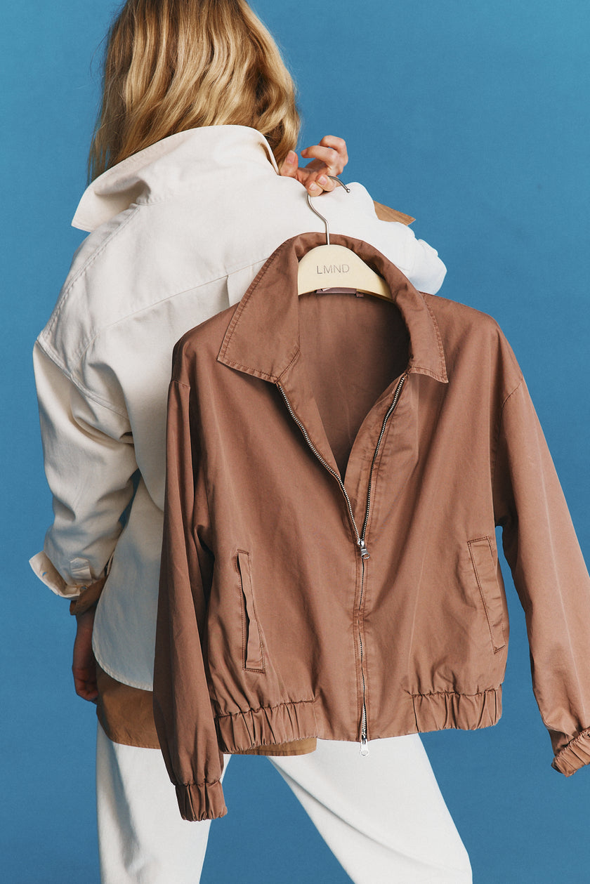 Sienna Bomber Jacket - Cocoa