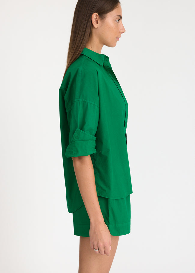Chiara Long Sleeve Shirt Classic Green Hill