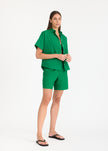 Chiara Mid Length Shorts Green Hills