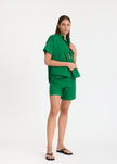 Chiara Mid Length Shorts Green Hills