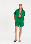 Chiara Mid Length Shorts Green Hills