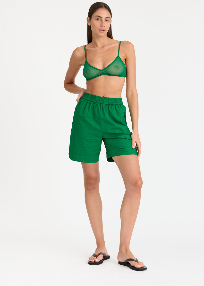 Under All Mesh Bra/top - Green Hills