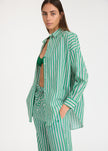 Cala Drawstring Pants - Green Hills/White/Navy