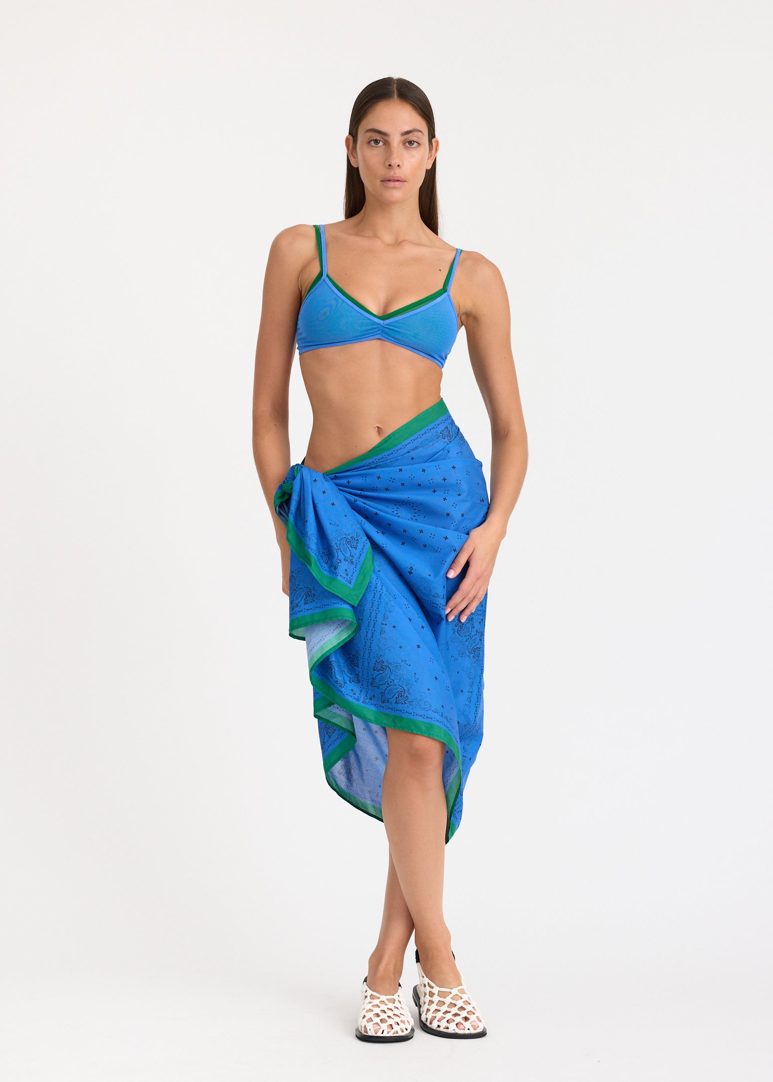 Pareo - Ink Blue/Green hills