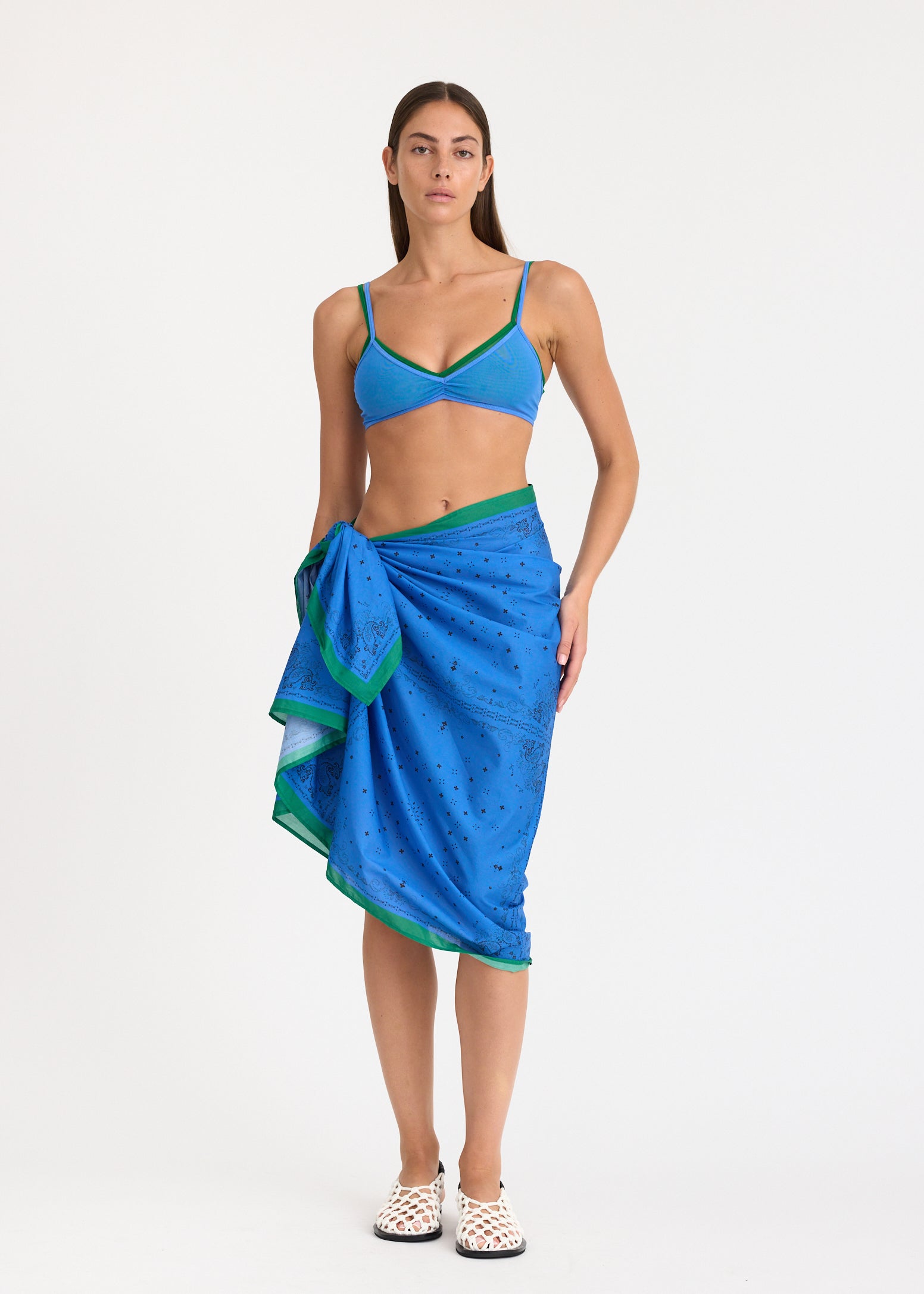 Pareo - Ink Blue/Green hills