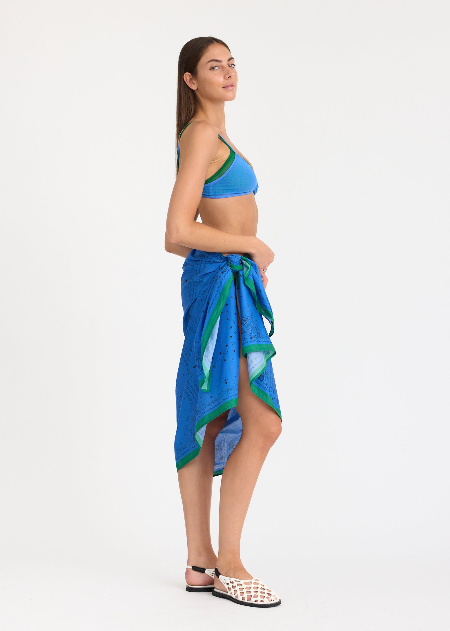 Pareo - Ink Blue/Green hills