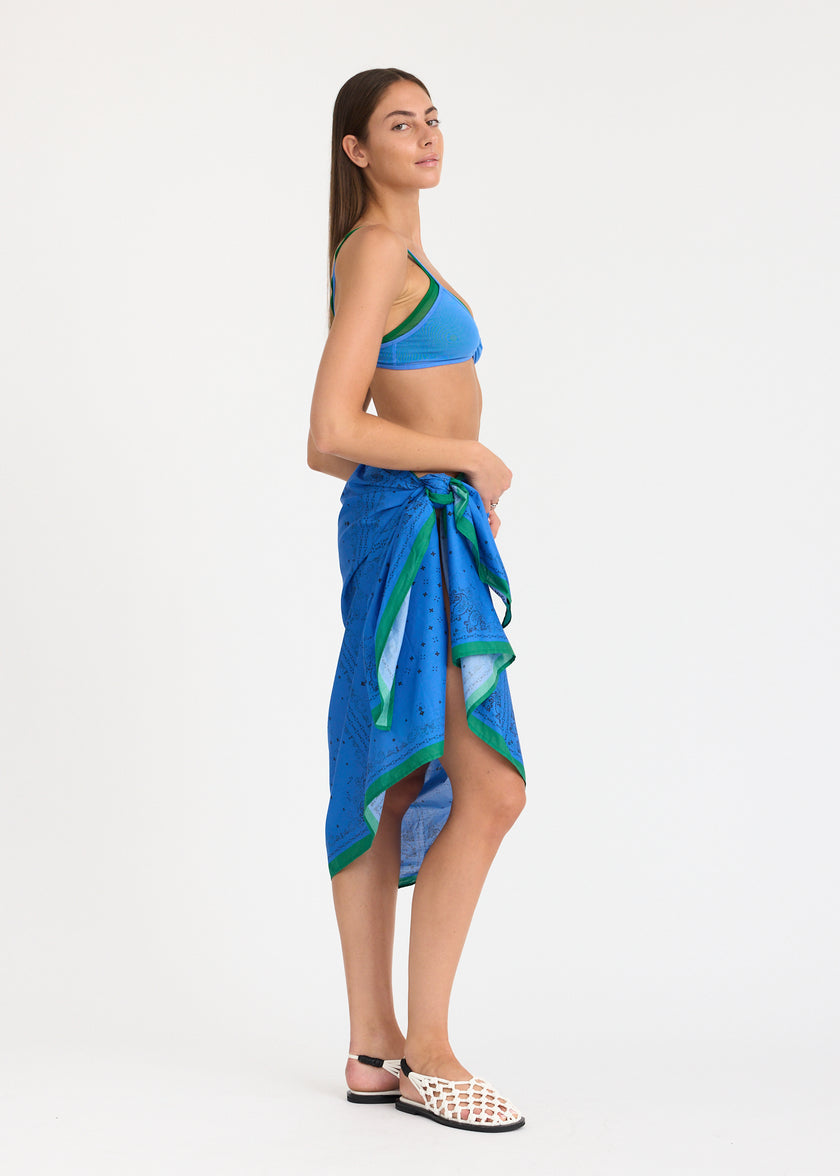 Pareo - Ink Blue/Green hills