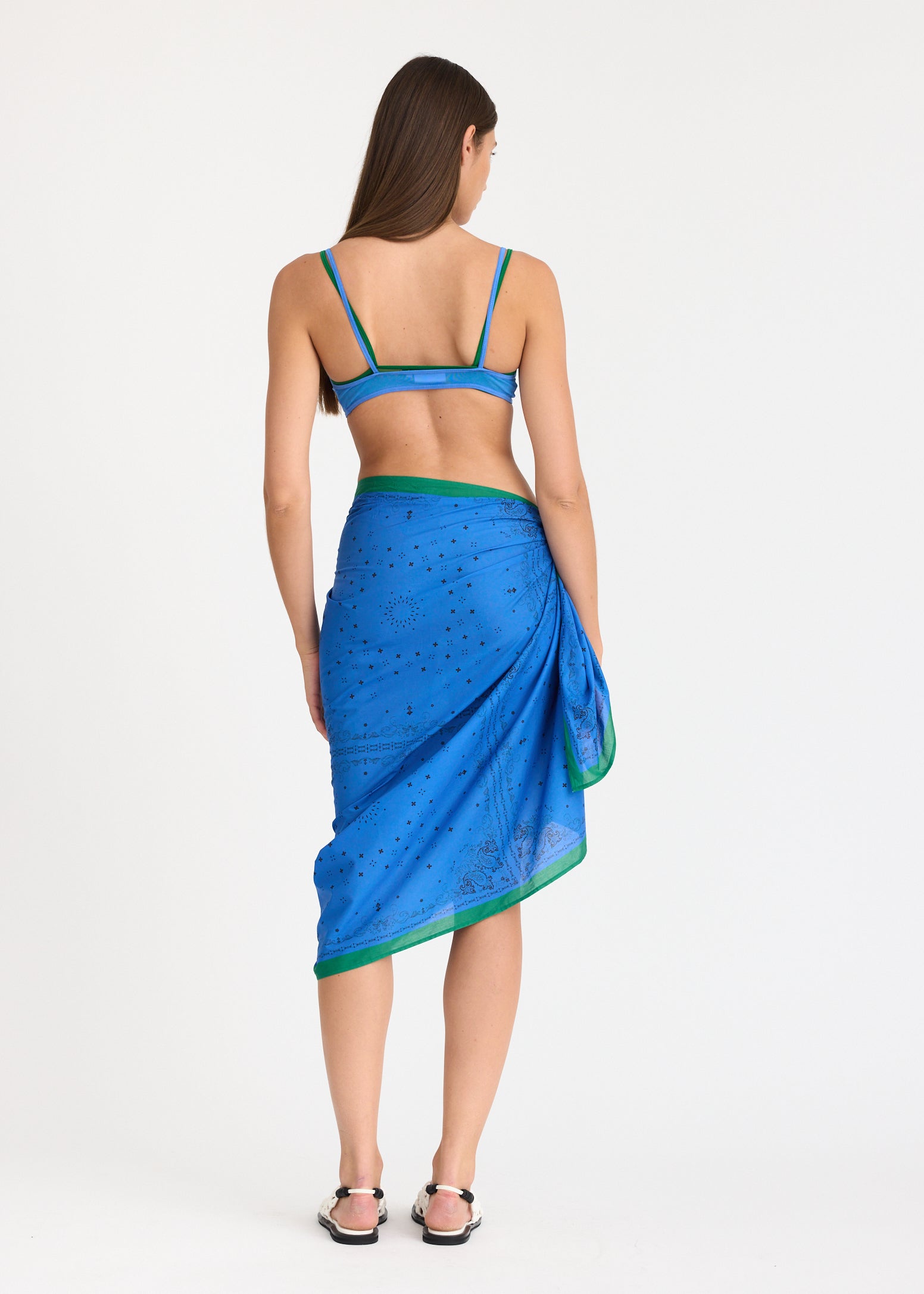 Pareo - Ink Blue/Green hills