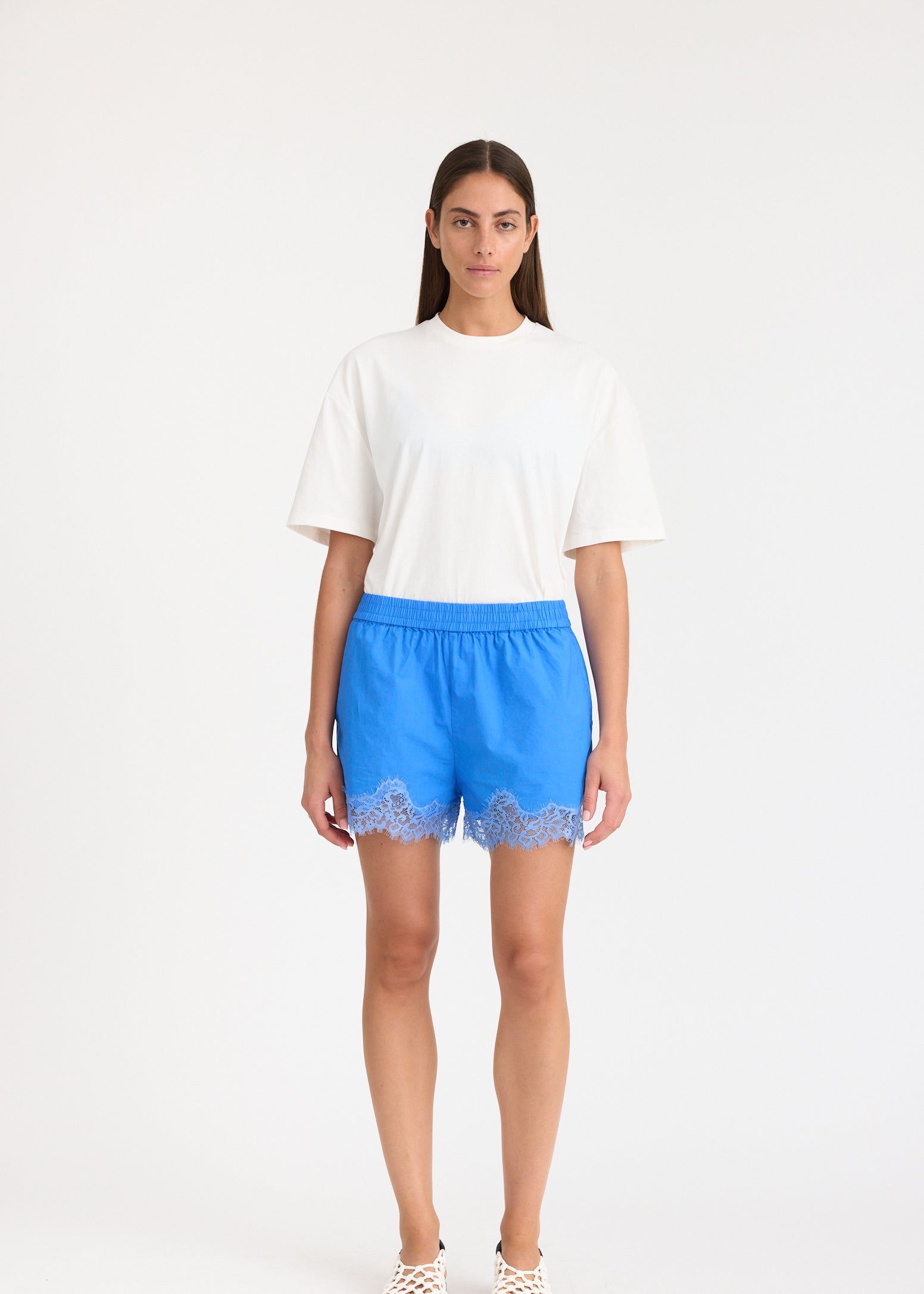 Lumi Shorts with lace trim